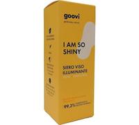 Goovi, I Am So Shiny, Sérum Visage Illuminant à Base d'Ingrédients Naturels, Nourrit et Donne un Effet Soie, Idéal pour tous les Types de Cuir, Peau Élastique et Lumineuse, Action Antioxydante, 30 ml