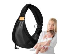 Goowafur Écharpe d'enveloppement pour tout-petits, porte-bébé pour tout-petits | Écharpe d'épaule à moitié enveloppée,Écharpe de transport en maille, écharpe d'allaitement respirante, porte-siège de