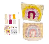 Goowafur Kits de Crochet à Boucle pour,Set d'Accessoires de Crochet avec Trousse à Crayons - Kit de Loisir Créatif au - Pour, Débutants, Adolescents, Adultes - Artisanat