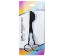 Goowafur Lame de Bec de Canard pélican appliqué,Ciseaux à poignée décalée courbée Double | Ciseaux décalés incurvés et courbés en Forme de Bord de Bec de Canard en Acier Inoxydable, pour l'artisanat