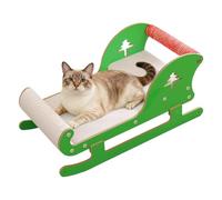 Goowafur Lit À Griffes pour Chat - Design en Forme De Luge Griffoir Et Zone De Repos pour Chaton,Planche À Gratter pour Chat,pour Chaton Petit Moyen Grand Intérieur Maison Extérieur Salon Jardin Cour
