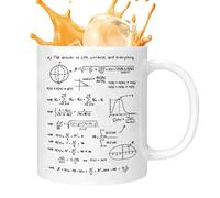 Goowafur Mug À Café Mathématiques - Tasse En Céramique Originale 320ml,Tasse À Café De Physique Et Mathématiques - Idéal Pour La Consommation D'Eau, De Thé, De