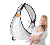 Goowafur Porte-bébé à moitié emballé,Porte-bébé - Écharpe d'épaule à moitié enveloppée,Écharpe de transport en maille, écharpe d'allaitement respirante, porte-siège de hanche léger pour les