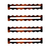 Goowafur Repère de Ligne pour Mahjong - Guide Portable en Acrylique Écaille 4 Pièces,Chercheur de Ligne pour Cartes de Mahjong - pour Adultes Débutants Jeu de Société Voyage Compétition Réunion