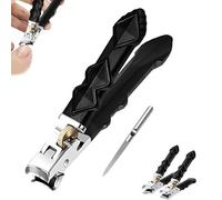 Goowebs Orthocoup, Goowebs Ortho Coup, Clipmaster Pro - Large ouverture de mâchoire, long manche for personnes âgées, coupe-ongles ultra tranchant en acier inoxydable (Flat Mouth)