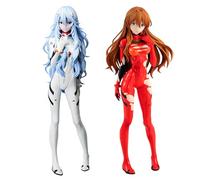 Gooyeh Ayanami Rei Lot de 2 figurines Asuka Langley Soryu en PVC Modèle 18 cm Anime Fille Figurine de bureau Ornement Décoration Anime Objets de collection