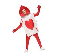Gooyeh Cartes à jouer Costume pour homme Ass de pique et As de cœur Halloween Cosplay