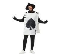 Gooyeh Cartes à jouer Costume pour homme Ass de pique et As de cœur Halloween Cosplay