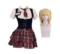Gooyeh Costume de cosplay Death Note Misa Amane - Cosplay - Personnage de l'anime Misa Amane - Costume pour femme - Robe d'Halloween - Uniforme - Tenue de fête d'Halloween