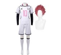 Gooyeh Costume de cosplay Itoshi Sae n° 10 - Pour cosplay de football, manga - Collant, jeu de rôle - Ensemble uniforme d'Halloween