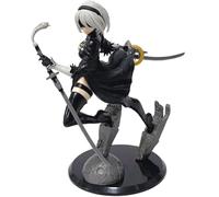 Gooyeh Figurine 2B 2Byorha 2Bautomata - Statue tenant un couteau - Modèle de personnage de dessin animé - Décoration de bureau - 18 cm