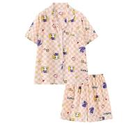 Gooyeh Haikyuu Lot de 2 pyjamas de cosplay Kozume Kenma/Hinata Shoyo/Tobio Kageyama Pyjamas mignons dessin animé Vêtements de nuit à manches courtes, Kozume Kenma, XXL