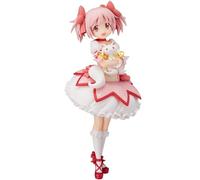 Gooyeh KanameMadoka Figurine de dessin animé KanameMadoka en posture debout Figurine de dessin animé mignon rose Sculpture de fille à collectionner Décoration de bureau Cadeau 23 cm