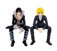 Gooyeh Lot de 2 figurines d'anime Kurapika, figurine de dessin animé Illumi Zaoldyck, sculpture d'action en PVC, décoration de bureau, cadeaux d'anniversaire, cadeaux de Noël pour les fans d'anime