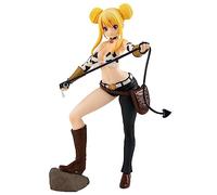 Gooyeh Lucy Heartfilia Figurine Anime Fairy Tail Figurines secondaires Ornements Statue en PVC Modèle Collection pour fans d'anime Anniversaire 18 cm