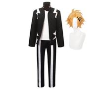 Gooyeh Midoriya Izuku/Todoroki Shouto/Toga Himiko/Midoriya Izuku/Dabi/Asui Tsuyu/Uraraka Ochaco/Kaminari Denki Anime Cosplay Costume pour garçons et filles Costume d'Halloween avec perruques