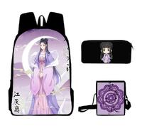 Gooyeh Mo Dao Zu Shi Lot de 3 sacs à bandoulière Motif dessin animé Wei Wu Xian, Type 4., 40 x 30 x 13CM