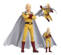 Gooyeh One Punch Man Saitama Anime Action Figurine Visage changeable Modèle Action Figurine Décoration de la Maison Ornement Collection Cadeau 15 cm