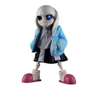 Gooyeh Sans Figure - 16 cm Sans Action Figure Sweat à capuche Style Anime Game Character Luminescent Modèle PVC Objets de collection Décoration de bureau Cadeau