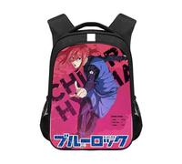Gooyeh Seishiro Nagi Sac d'école, sac à dos en toile avec fermeture bleue, motif dessin animé, pour étudiants, cadeaux pour étudiants, enfants/adolescents, Type 6., 44 x 30.5 x 16CM