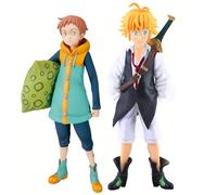 Gooyeh The Seven Deadly Sins : Wrath of The Gods - Figurines Anime Meliodas/King - Modèles Statue et Ornements de Table - Cadeaux de Collection - Boîte 2 Pièces
