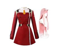 Gooyeh Zero Two Anime Cosplay darling in the franxxx Cosplay Anime Costume Zero Two Tights Combat Costume Women Halloween Cosplay Costume with Wig Full Set