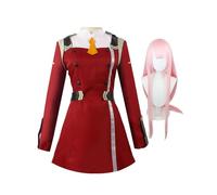 Gooyeh Zero Two Anime Cosplay darling in the franxxx Cosplay Anime Costume Zero Two Tights Combat Costume Women Halloween Cosplay Costume with Wig Full Set