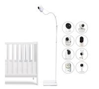 GOOZIE Support de moniteur de bébé compatible avec les modèles d'appareils photo universels Babysense, Boifun, Hellobaby, GHB, Tapo, Vtech et toutes les caméras avec vis 1/4 de support pour moniteur