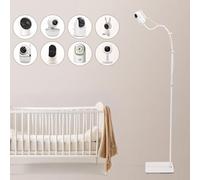 GOOZIE Support de moniteur de bébé compatible avec toutes les caméras avec vis 1/4 réglable en hauteur et support universel sécurisé, pince de sécurité flexible pour la plupart des caméras de bébé