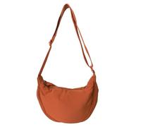 GoPaw Crescent Bag pour femme, sac à bandoulière en nylon pour femme, sac à bandoulière en nylon avec fermeture éclair, sac à boulette avec sangle réglable, sac à main portable Crescent (orange)