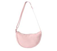 GoPaw Crescent Bag pour Femme, Sac à Bandoulière en Nylon pour Femme, Sac à Bandoulière en Nylon avec Fermeture éclair, Sac à Boulette Avec Sangle Réglable, Sac à Main Portable Crescent(rose clair)
