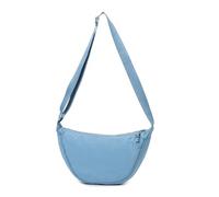 GoPaw Crescent Bag pour Femme, Sac à Bandoulière en Nylon pour Femme, Sac à Bandoulière en Nylon avec Fermeture éclair, Sac à Boulette Avec Sangle Réglable, Sac à Main Portable Crescent(bleu clair)