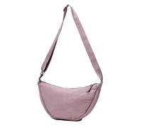GoPaw Crescent Bag pour Femme, Sac à Bandoulière en Nylon pour Femme, Sac à Bandoulière en Nylon avec Fermeture éclair, Sac à Boulette Avec Sangle Réglable, Sac à Main Portable Crescent(violet igname)