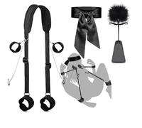 GOPEO Chaise de suspension pour yoga, Pilates, étirements, perte de poids, soulagement du dos (Noir)