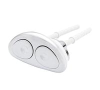 GOPEO Sièges De Toilettes, Réservoir d'eau, Bouton De Chasse d'eau, Interrupteur, Outil De Fermeture des Toilettes, Ovale, Triangle Carré, Double Bouton De Commande (Color : Buttons A)