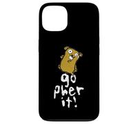 Gopher, drôle et Mignon, Dit qu'il Faut Faire Un Jeu de Mots Positif Coque pour iPhone 13