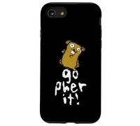 Gopher, drôle et Mignon, Dit qu'il Faut Faire Un Jeu de Mots Positif Coque pour iPhone SE (2020) / 7/8