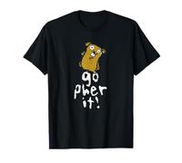 Gopher, drôle et Mignon, Dit qu'il Faut Faire Un Jeu de Mots Positif T-Shirt