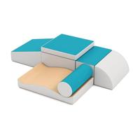 GOPLUS 7 PCS Parcours Motricité Bébé, Module Motricité pour Enfants en Mousse PU Amovible et Lavable pour Grimper, Ramper, Bloc de Construction pour Enfants d’Âge Préscolaire