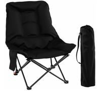 GOPLUS Chaise de Camping Pliante Ultra Leger avec Dossier Réglable Poche Latérale Sac de Transport pour Randonnée Charge 150KG