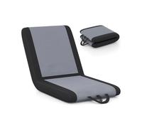 GOPLUS Chaise de Sol Pliante, Siège de Stade avec Dossier Inclinable à 6 Positions, Coussin Rembourré, Support Dorsal, Chaise de Gradin Portable avec Poignée de Transport