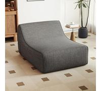 GOPLUS Chaise Longue Gonflable, Canapé Gonflable 1 Place Forme L avec Housse Amovible, Fauteuil Pliable Portable pour Salon, Bureau (106x126x66CM|1 Place,Gris)