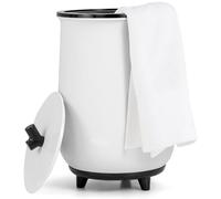 GOPLUS Chauffe-Serviette Grande Capacité 35L, Chauffe Serviette Salle de Bain Temp. Max 130°C, Maint. 90,5°C; Min. Chauffage 20-90min/Séchage 2-5h, Arrêt Automatique, Porte-Disques Parfumés, pour Spa