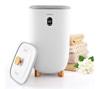 GOPLUS Chauffe-Serviette Grande Capacité 35L, Chauffe Serviette Salle de Bain Temp. Max 130°C, Maint. 90,5°C; Min. Chauffage 20-90min/Séchage 2-5h, Arrêt Automatique, Porte-Disques Parfumés, pour Spa