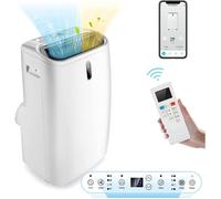 GOPLUS Climatiseur Mobile 16000BTU - Fonction Chauffage - Minuterie - Mode Nuit - APP - 50m2 - avec évacuation[Classe énergétique