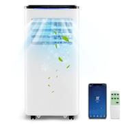 GOPLUS Climatiseur Portable 9000 BTU, 4 en 1 Refroidisseur d'Air Mobile avec Réfrigération, Déshumidification, Ventilateur et Chauffage, Climatiseur Évaporatif avec Télécommande, Application Mobile