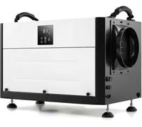 GOPLUS Deshumidificateur d Air Industriel 73,5L/Jour, Débit d'air 403m³/h, Panneau de Contrôle, Déshumidificateur Electrique 20%-90% Humidité, 2 Méthodes Drainage, Minuterie, pour 100㎡ (Blanc)