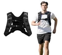 GOPLUS Gilet Lesté 15kg, Rempli de sable de fer, Veste Lesté avec Fermeture à Boucle de Taille Universelle, pour Course Entraînement, Musculation