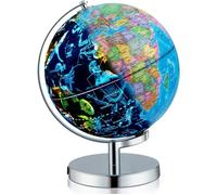GOPLUS Globe Terrestre Lumineux pour Enfants, Globe Interactif 3 en 1 avec Carte du Monde, 88 Constellations, Veilleuse, pour