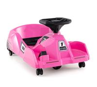 GOPLUS Kart Électrique 12v avec Serpillère Détachable Télécommande Musique Klaxon 3 Vitesses pour Enfants 2-5 Ans Rose